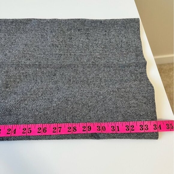 CLUB MONACO HERRINGBONE WOOL FLARE PANT SIZE 10 - Picture 7 of 11